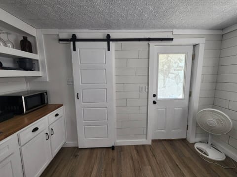 Barn door slides for bathroom privacy