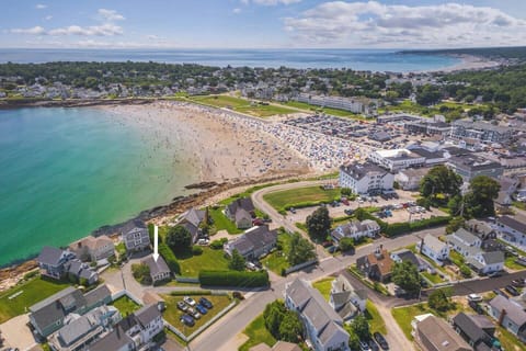 Arial View of York Beach and Short Sands with Overlook Cottage