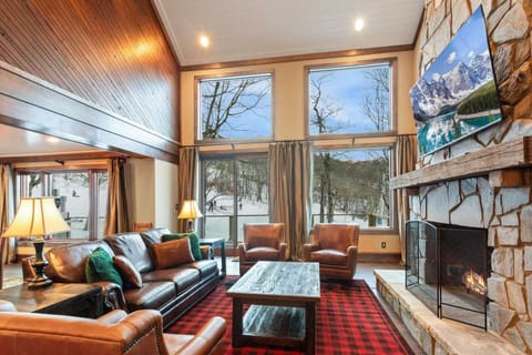 Main Living Area Is Right on the Ski Slopes of Beech Mountain, Easy Ski In/Out