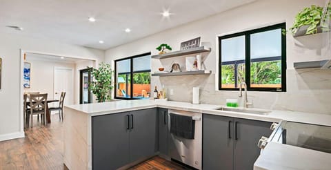 Experience the magic of cooking in this amazing, fantastic kitchen space.