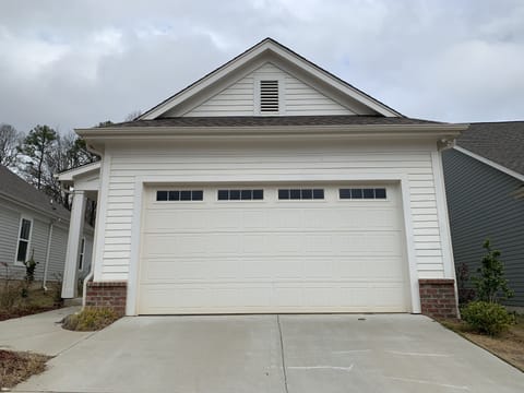 Exterior-Parking spots for two cars on the driveway
