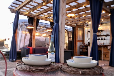 The outdoor living space, enjoy a drink on the patio area. 