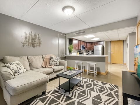 Gorgeous Living Room Area - open concept industrial style apartment steps from Wells Fargo