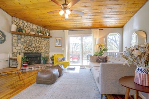 Crestline Vacation Rental | 3BR | 2BA | 1,800 Sq Ft | Stairs Required
