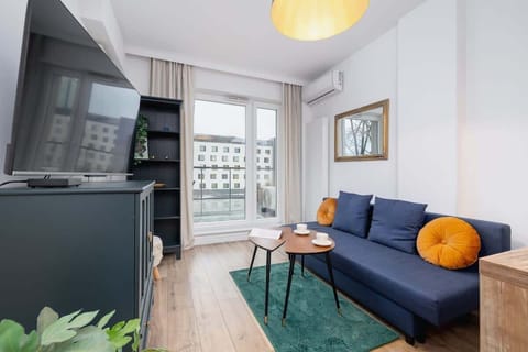 Living room with a kitchenette