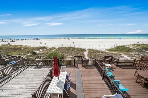 Welcome to Shimmering Sands, a 3 bed/3 bath townhome located directly on the beach! (7821 Surf Drive)
