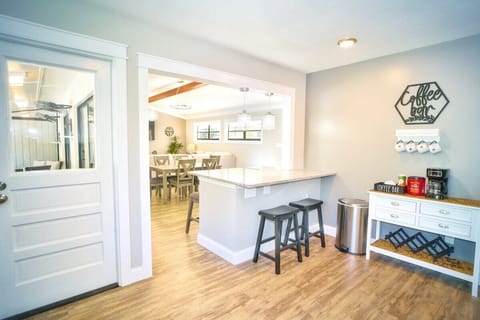 Enjoy a seat at the bar with a nice " Cup of Joe".