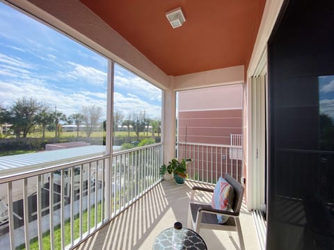 The lanai is screen-tinted to prevent mosquitos. 