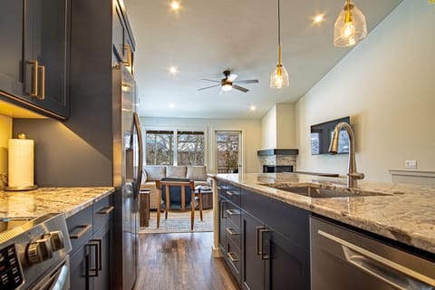 Fully equipped kitchen for homecooked meals