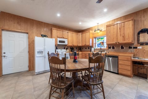 Dining area and kitchen