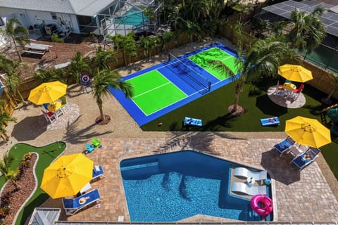 Resort-Style Backyard — Heated Saltwater Pool, Pickleball & Mini Golf