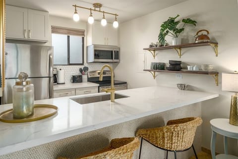 Freshly remodeled and fully stocked kitchen