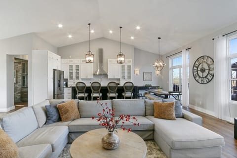 Open concept Living, kitchen, dining room