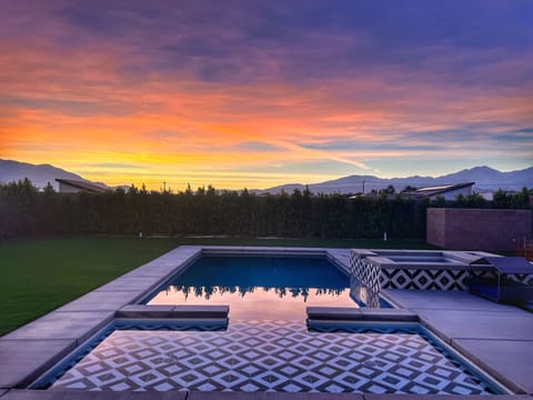 The sunsets are stunning in the desert.