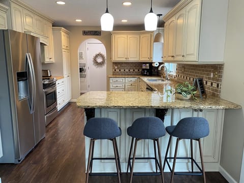 Modern spacious kitchen.