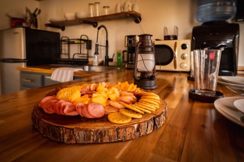 Enjoy a snack, unwind, and get ready for your peaceful retreat.