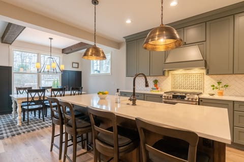 Entertaining at home is easy in a fully stocked kitchen