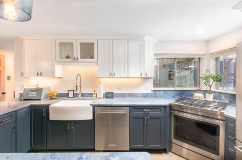 Elevate your culinary adventures with the convenience of our well-maintained kitchen