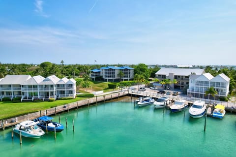 Condo view from the marina. 