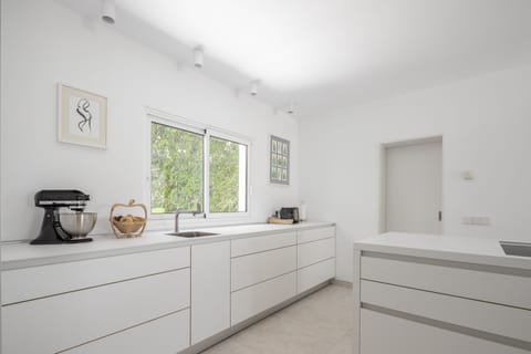 Villa | Private kitchen | Fridge, microwave, oven, stovetop