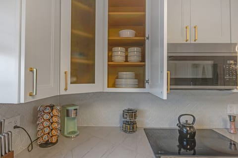 Kitchen, coffee bar.