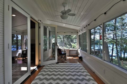 Gazing at nature and the lake without bugs!