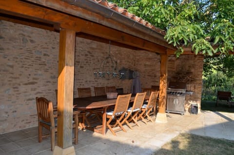 Loggia with large table and large gas BBQ - great for those long summer evenings
