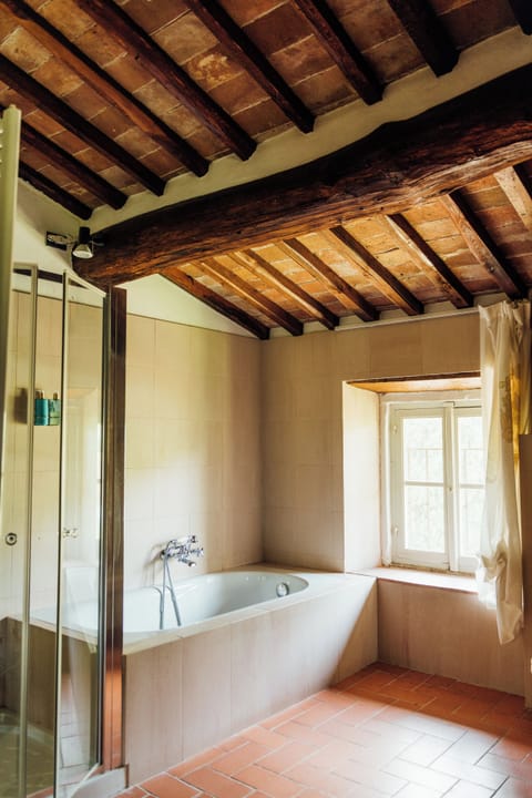 Family Room, Pool View | Bathroom | Hair dryer, bidet, towels, soap