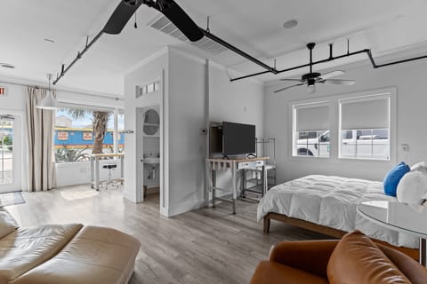 Standard Suite | Premium bedding, down comforters, laptop workspace, WiFi (free)