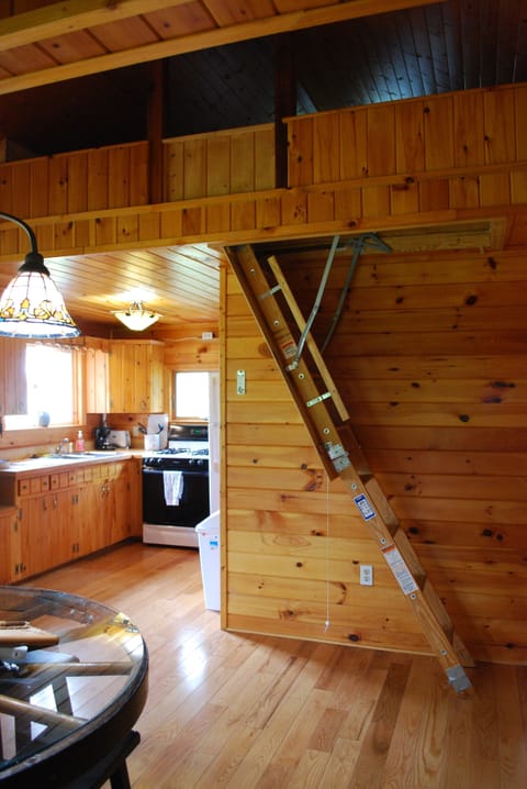 Loft access is by pull down attic style stairs