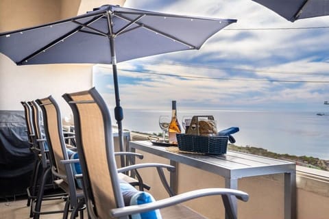 Patio with panoramic views and BBQ