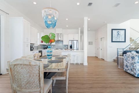 Dining area with kitchen