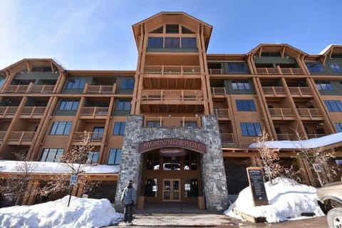 208 is located in the Ski-in/Out Morning Eagle Lodge in the heart of Whitefish Mountain Resort