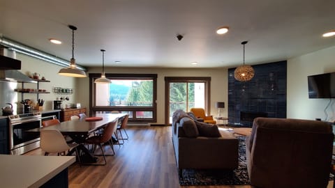 Living Space and Kitchen from Hall