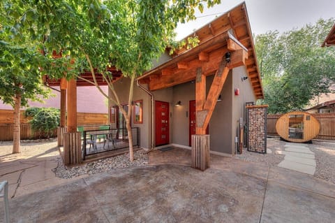 Stand-alone unit in back with patio