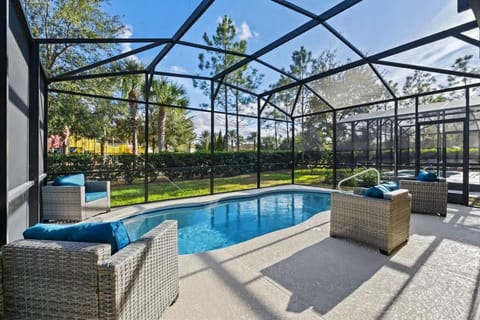 Private back patio