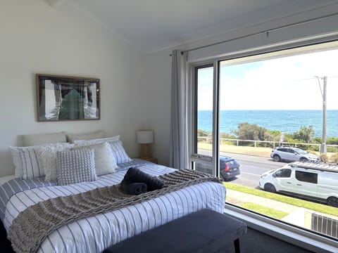 Enjoy stunning water views from the master suite. Room features King bed