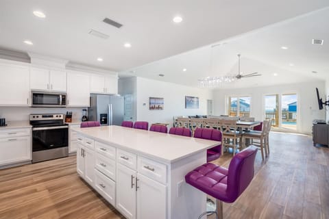 006 Purple Waves Kitchen Open Floor Plan Dauphin Island Beach House