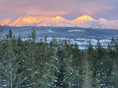 Alpine Glow views over Glacier national Park from one of the 3 decks