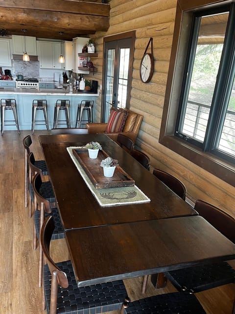 Dining table seats 10