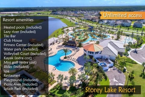 You have free access to the water park, including two water slides, lazy river, and more :)