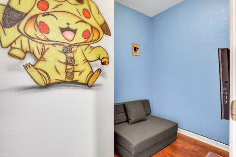 Pokemon themed bedroom - Xbox gameroom in the closet