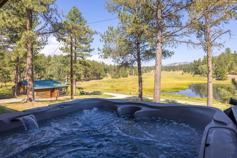 Take a break and indulge in the soothing comfort of our hot tub, designed for ultimate relaxation.