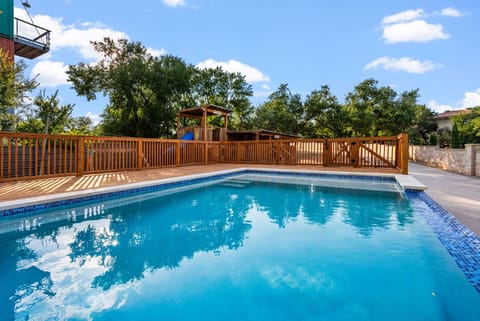 Cool off in the gated pool!