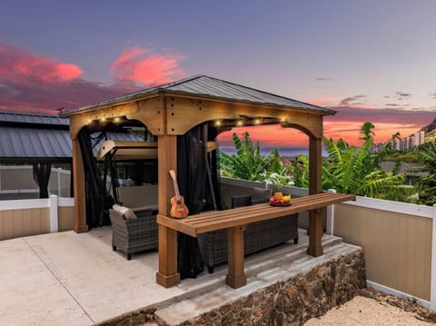 Cozy outdoor lounge perfect for relaxing with friends and family