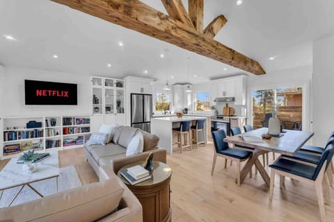 Our home is themed with Canadian wilderness artwork! This is the main floor