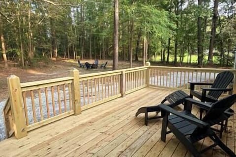 Back Porch and Fire Pit Area