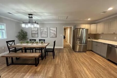 Kitchen Dining Leading to Master and Living Room