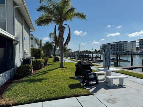 Nice walking area in a gated complex.