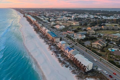 This town house is located on one of the most beautiful stretches of beach. 